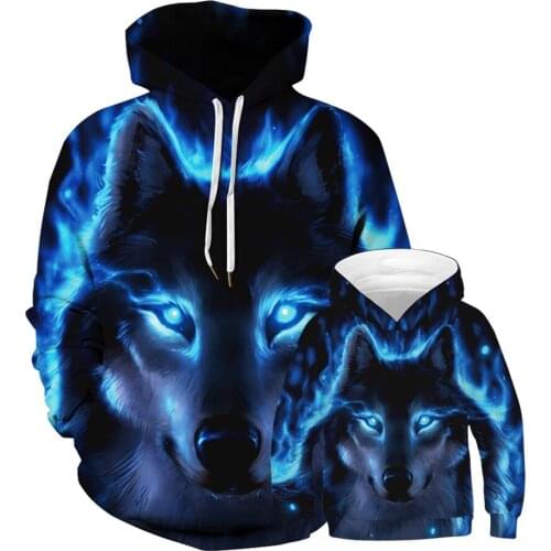 Super Cool Family Look Parent-Child Outfit 3D Unisex Long Sleeves Sweatshirt Couples Dress Fashion Women Clothing Men Hoodies