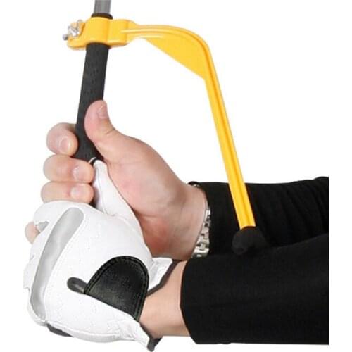 Golf Swing Trainer Beginner Gesture Alignment Correct Practical Practicing Guide Golf Swing Wrist Gestures Positions Corrector