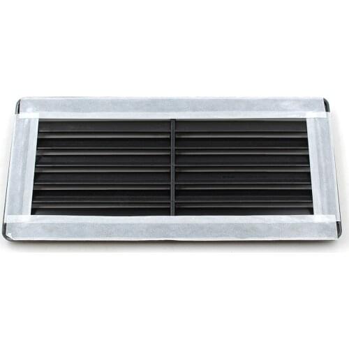 Universal RV Horizontal Hood Vent, Weather Proof Louver, Rain & Waterproof Air Vent 10.24''x 8.5'' (Black)