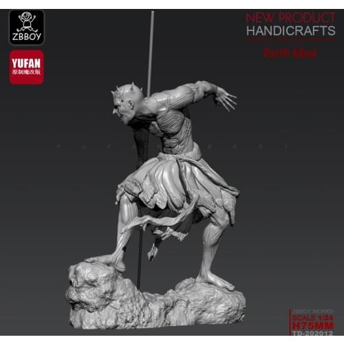 1/24 Resin Figure Kits Soldier model self-assembled 75mm TD-202012