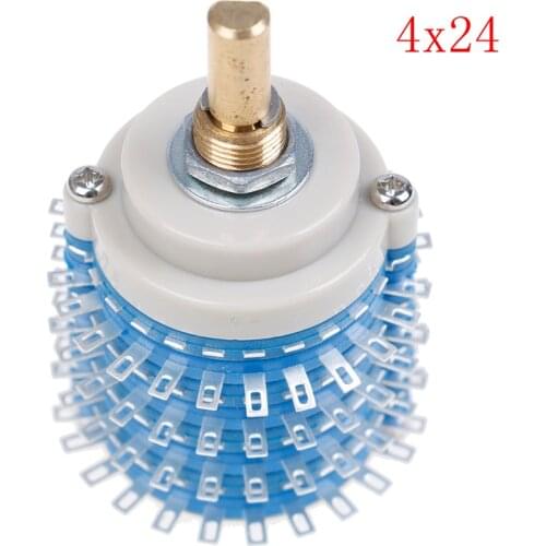 1pc 4 Pole 24 Step 4*24 Rotary Switch Attenuator Volume Control DIY Potentiometer