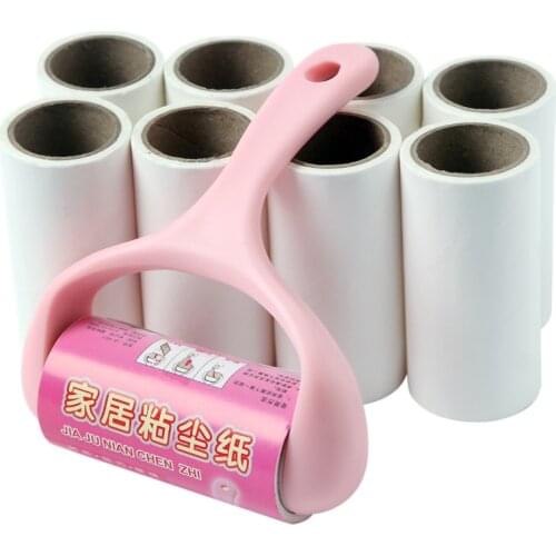 10cm 1pc dust sticky paper roller oblique viscidula tear type except clothes stained dust brush laundry hair removal fur removal