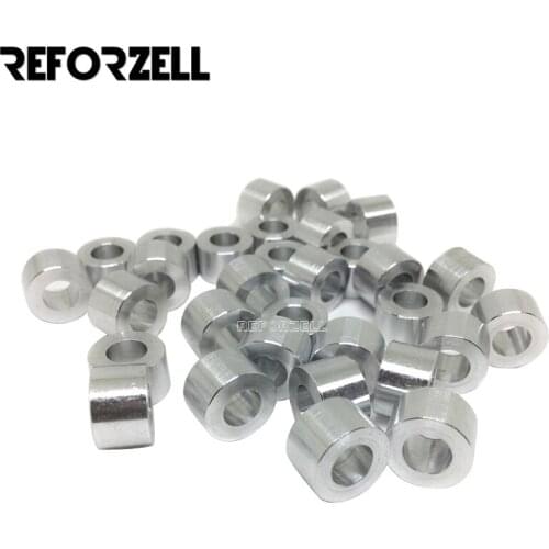 1000pcs/Lot wholesale M5 Aluminum Spacer 3mm/1/8''mm/6mm/1/4''mm/9mm high precision round Aluminum Spacer for openbuilds