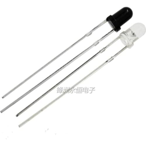 20pcs/lot F3 3MM 940nm LEDs infrared emitter and IR receiver diodes each 10pcs Infrared to tube