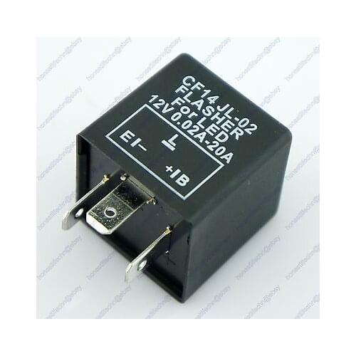 3 Pin Car Turn Signal Indicator Flasher Relay Fix LED Hyper Flash CF14 JL02 EP35