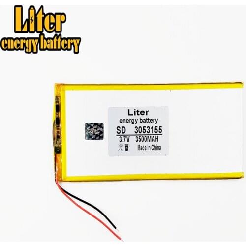 3053155 3055155 Tablet pc 3.7V,3500mAh (polymer lithium ion battery) Li-ion battery for tablet 7 inch 8 9