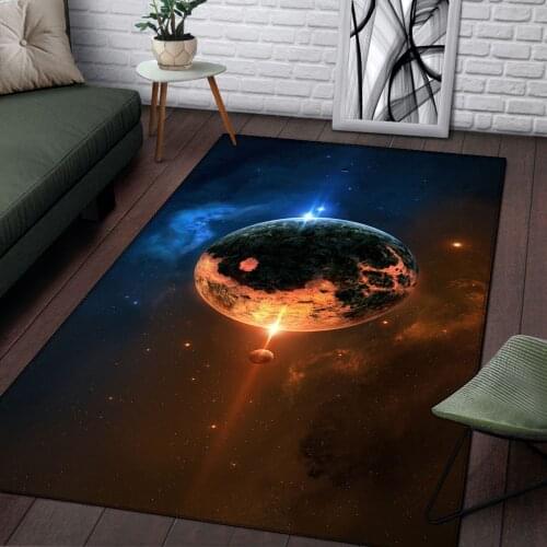 3D Planet Universe Carpet Living room carpet bedroom floor mat aerolite kids room area rugs soft parlor blue rugs home Decor