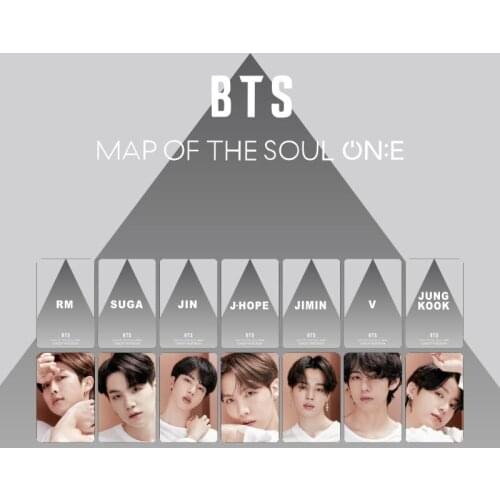 7PCS/SET K-POP Bangtan Boys Map of The Soul ON:E Lomo Card New Album PhotoCard Cards Poster JUNG KOOK JIMIN SUGA