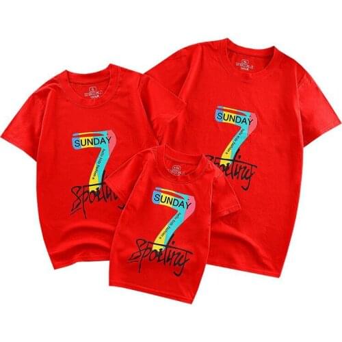 BabiColor T-shirts For Dad And Son For A Photo Shoot