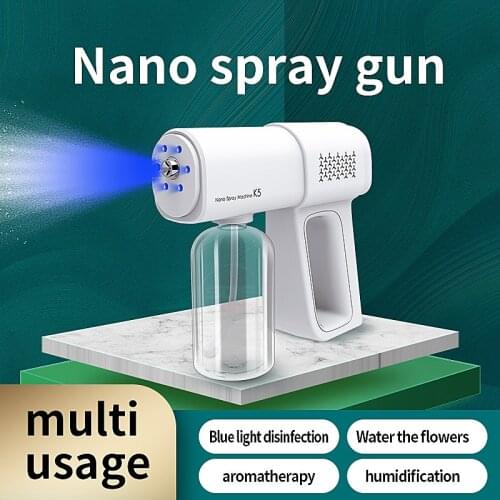 USB Wireless Electric Sanitizer Sprayer Disinfects Blue Light Nano Steam Spray Gun Sterilizing Nano Spray Gun For Home Office
