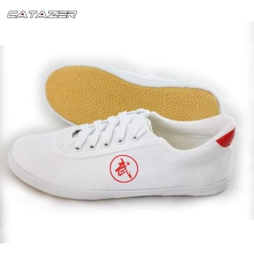 Tai Chi Shoes Martial Arts Shoes Kung Fu Shoes Kung Fu Shoes Tendon Bottom Canvas Magnolia Shoes White Shoes Long Jump Shoes