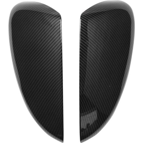 Car Carbon Fiber Rearview Mirror Cover Trim Fit for Mazda 3 Axela 2014-2016