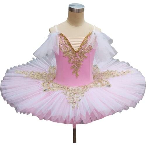 2020 New Children Tutu Ballet Lace Skirts Lace Sequined White Swan Lake Show Belly Dance Performance Costume
