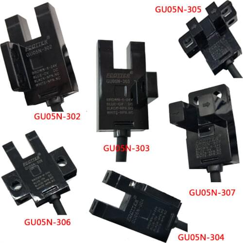 2PCS GU05N-302 303 304 305 306 307 Slot Photoelectric Switch Sensor 100% New & Original