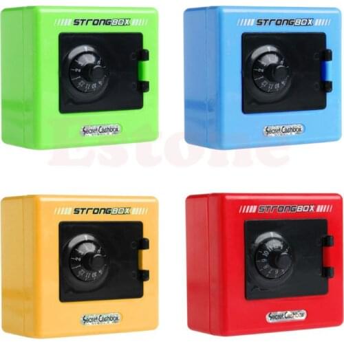 T21D Money Box Code Safe Coins Cash Square Saving Pot Piggy Bank Combination Lock