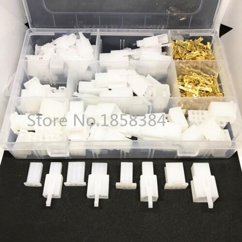 40 Set/380pcs Auto Electrical 2.8-2/3/4/6 Way Pin Wire Connector Terminal Kit Mayitr Male Female Cable Wiring Terminals for Cars