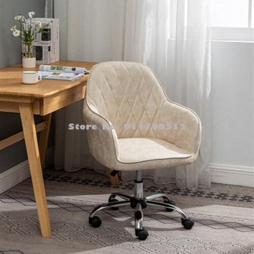 Computer Chair Home Girls Cute Bedroom Makeup Chair Computer Chair Comfortable Rotating Lift Gaming Chair Backrest Stool
