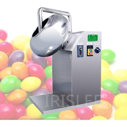 Peanut Chocolate Sugar Coating Machine Stainless Steel Candy Coater Machine