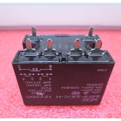 NEW relay 841-P-2A-C-H-12VDC 841-P-2A-C-H 12VDC 841P2ACH 12VDC DC12V 12V 25A 250V 277VAC DIP6