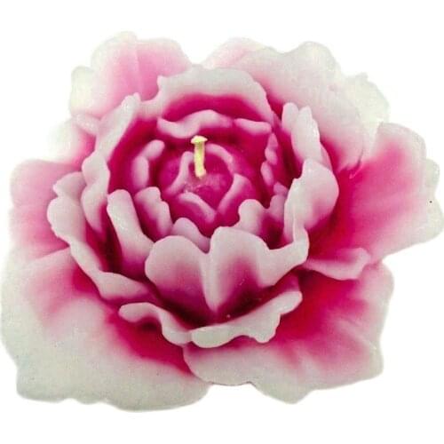 LXYY NEW 3D Peony Moulds Carved Candle Festive Wedding Cake Candles Silicone Mold Aromatherapy Gypsum Baking Tools