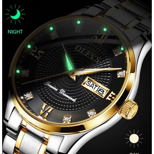OLEVS new mens watch stainless steel business date clock mens clock luxury sports mechanical watch часы мужские reloj hombre