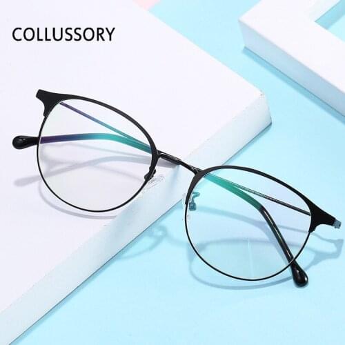 10pcs/lot Wholesale Metal Round Eyeglasses Frames Women Glasses Frame Small Vintage Eye Glass Non Prescription Optical Cheap