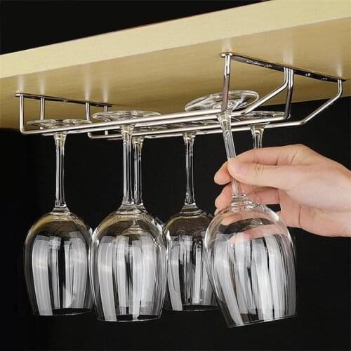 Upside-down Hanging Type Wine Glass Rack Cup Holder Hanging Shelf 3 Rows Buckets, Coolers & Holders