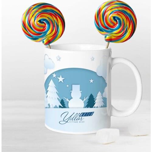 Personalized Christmas Happy Birthday Mug and Nostalgic Leisured Candy Seti-22