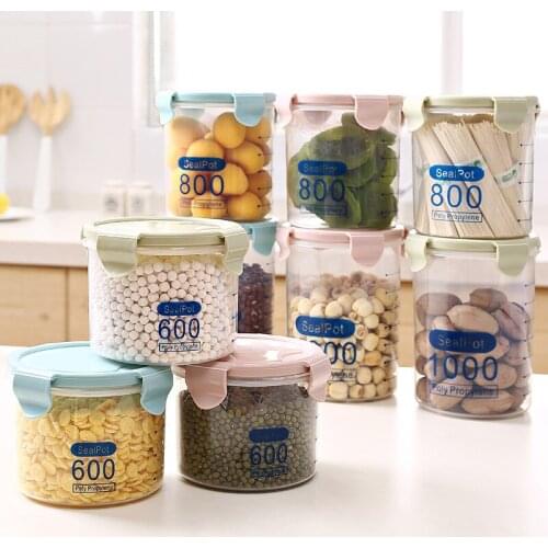 600-1000 ml Storage Box Kitchen Storage Box Sealing Food Storage Container Preservation Plastic Pot Container