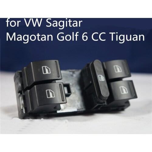 Polarlander Free Shipping Left Front Door Master for V/W S/agitar M/agotan Golf 6/CC/Tiguan Electric Window Switch 1K4959857