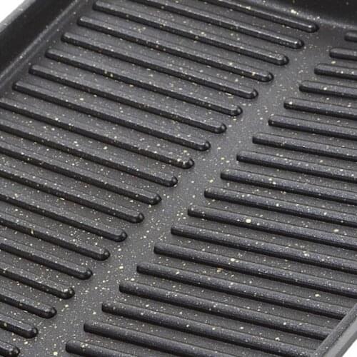 BBQ Grill Pan Griddle Non-Stick Coating with Handle Korean Picnic Accs
