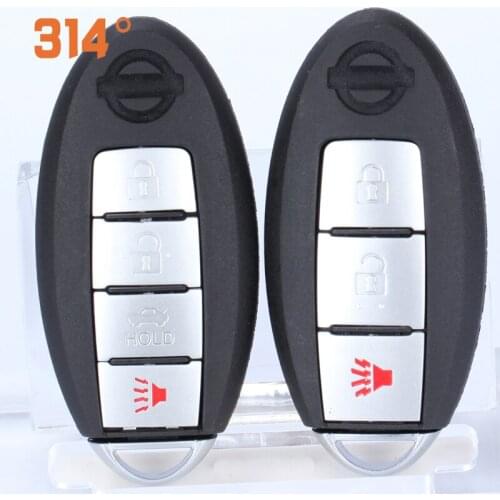 4 Buttons Remote Control Smart Card Key Replacement Shell Black Car Key Shell Suit For Nissan Tianyi New Sylphy Qashqai Murano
