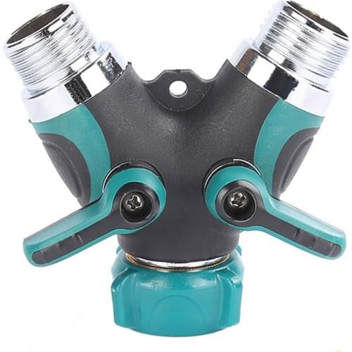 Home Gardening Garden Water Pipe Joint Y-type Double-pass Diverter Irrigation Quick Joint Fitting Water Divider Home Gardening
