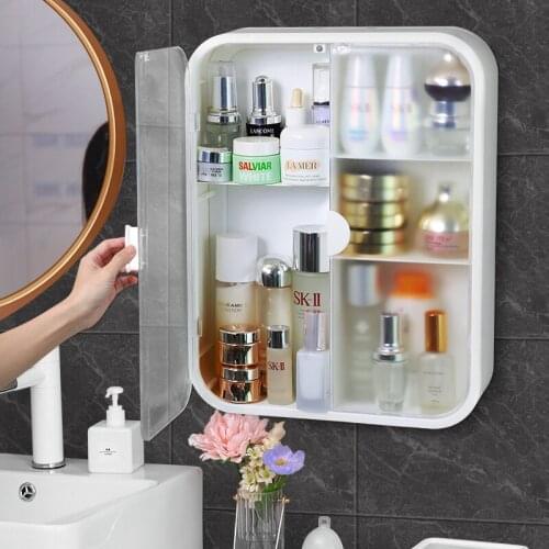 Zq Punch-Free Bathroom Rack Wall Toilet Bathroom Cabinet