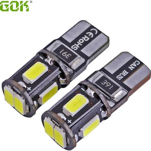 Super Bright!! 10X T10 W5W led canbus T10 194 168 5630 t10 6SMD Canbus NO ERROR 12V Car Auto Bulbs Indicator Light Parking Lamp