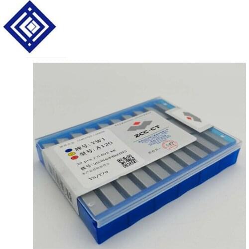 30pcs/box YG6 A120 Tungsten Carbide Welding Tips High Speed External Cutting Tool Boring Cutter For Steel Cast Steel