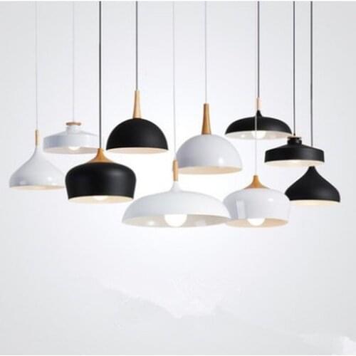 LED Pendant Lights/Pendant Lamps Modern Hanglamp Aluminum Suspension luminaire Wood Hanging Lightings Kitchen Dining Room D73