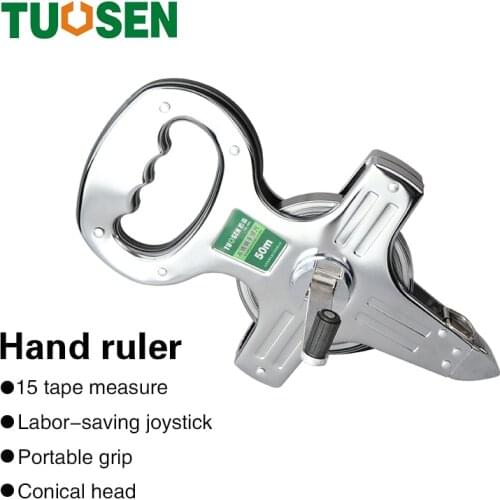 Tape Measure Retractable Measuring Centimeter Measurement Metric 50m 30m Hand Ruler Portable Engineering Ground Steel Tape