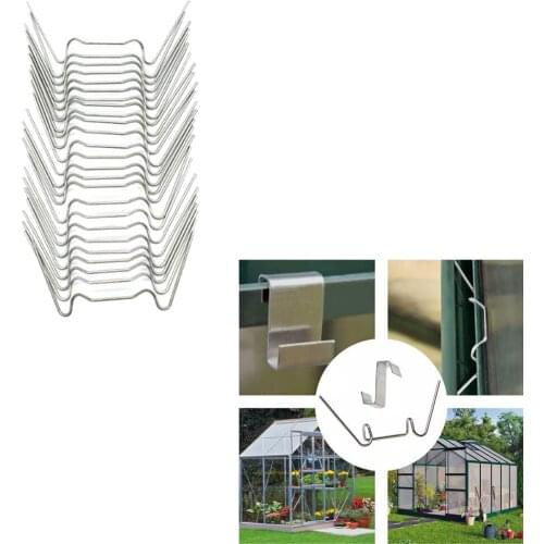 25-Piece W Type Glazing Clips Stainless Steel Use Fttings for Greenhouse