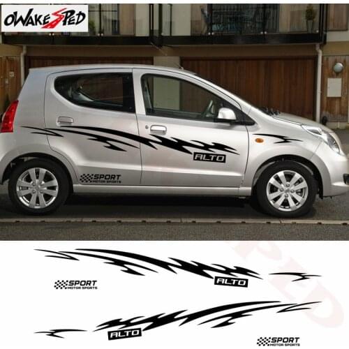 1set Car Door Sport Styling Stickers For-Suzuki Alto Accessories Auto Both Side Body Personalized Sticker DIY Vinyl Decal