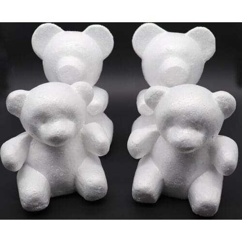 1pcs 150mm/200mm Modelling Polystyrene Styrofoam Foam bear White Craft Balls For DIY Christmas Party Decoration Supplies Gifts