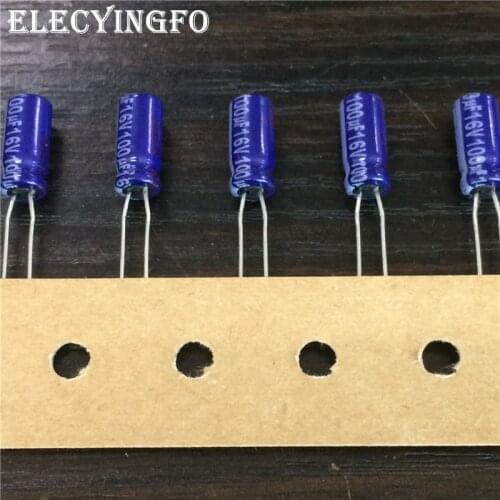 10pcs 100uF 16V100uf M Series 5x11mm High Quality 16V100uF Audio grade Aluminum Electrolytic capacitor
