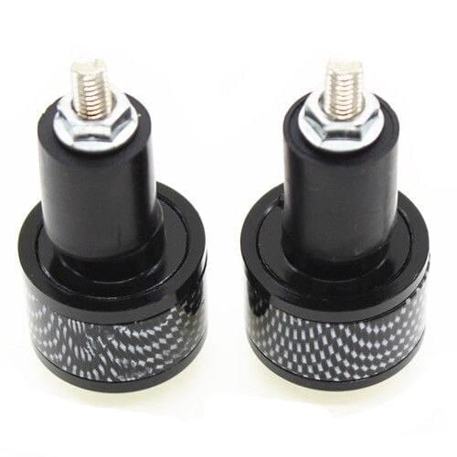 2pcs Aluminum 7/8 inch Motorcycle Handlebar Grips Cap Plug Universal Handle Bar End Grips Slider Black