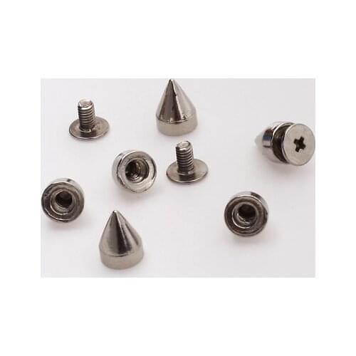 20 Pieces Cone Spikes Studs for DIY Craft Leathercraft