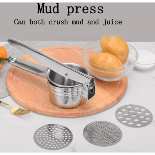 3 in 1 Potato Masher and Ricer Manual Juicer Squeezer Press Potato Baby Food Supplement Machine Multifunctional Kitchen Tools