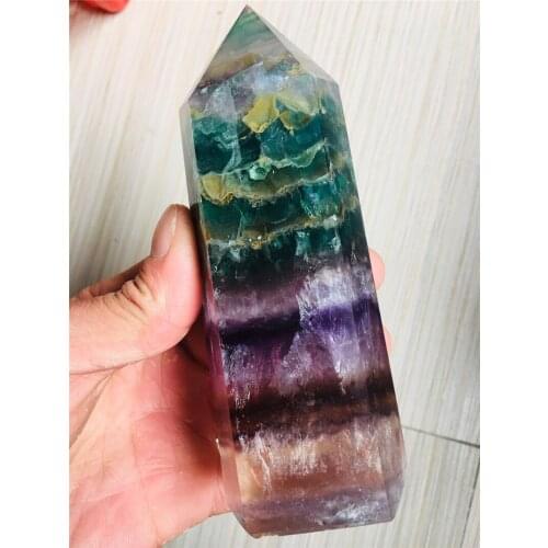 5.5 inches natural quartz crystal fluorite obelisk energy healing home decor mineral crystals Drop shipping