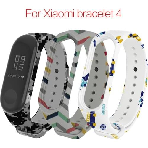 6 Colors Silicone Wrist Strap for Xiaomi Mi Band 3 4 Replacement Wriststrap Bracelet for M3 M4 Sport Strap Smart Accessories