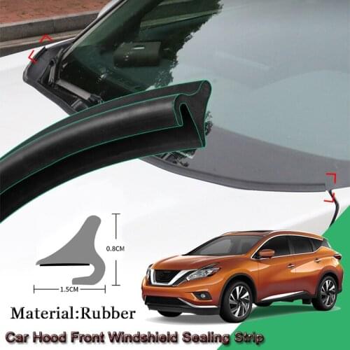 DIY Car Seal Strip Windshied Spoiler Filler Protect Edge Weatherstrip Strips Sticker Car Accessories For Nissan Murano 2015-2020