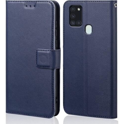 For Samsung A21S Case Phone Cover Silicone flip leather case for Samsung Galaxy A21S Case 6.5 inch A 21S A21 S Fundas Bumper
