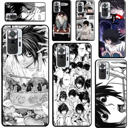 DEATH NOTE L Lawliet For Xiaomi Redmi Note 10 Pro Note 9 Pro 8T 9S Note 8 Pro Phone Case For Redmi 9 9C 9T 9A